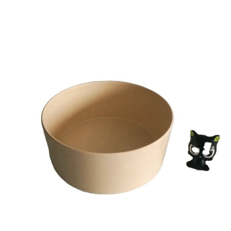 Outdoor Eco-Friendly Non Skid Custom Pet Feeding Bamboo Fiber Bone Shape Dog Bowl