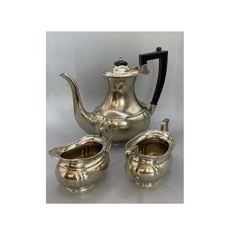 Traditional Intricated Arabic Catering Serving Tea Set Hotel Restaurant Stainless Steel Metal Tea Pot Set