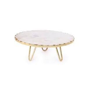 Gold Plated Cupcake Stand Tea Party Pastry Serving Platter in Gift Box Round Cake Stands Multiple Size With Best Material