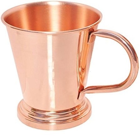 Set of Two Copper Plating Gold Handles Copper Cups Stainless Steel Heat Insulation Copper Moscow Mule Mugs