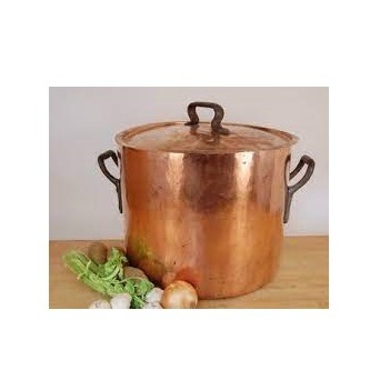 Direct Factory Supply Copper Metal Home Kitchen Cookware Soup Milk Steak Frying Pots Copper Cooking Pot Cookware Set