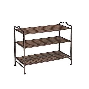 High Quality Industrial Metal Shoe Bench Multi Tier Handmade Decorative Rack Manually Manufactured in India