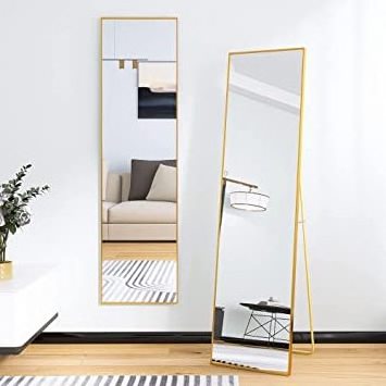 Luxury Decoration Rectangular Shape Nordic Style Decorative Floor Standing Irregular Mirror with Beveled Edge