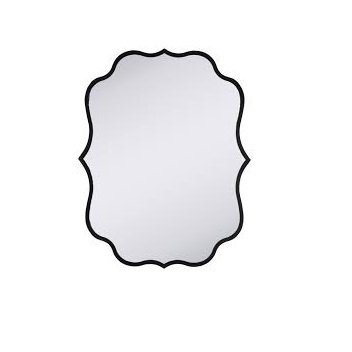 Luxury Decoration Rectangular Shape Nordic Style Decorative Floor Standing Irregular Mirror with Beveled Edge