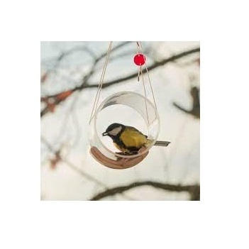 Black Colored Garden Tube Bird Feeder Outdoor Novelty Seed Wild Copper Metal Bird Feeders for Bird Hanging