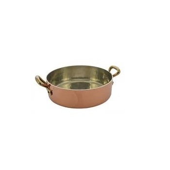 Classic Design Nonstick Fry Pan Cooking Pot with Brass Handles Kitchen Ware Stainless Steel Inner Coating Metal Cookware Sets