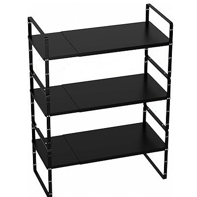 Factory Supply Three Tier Customized Metal Rack Mart Snacks Stand Floor Display Rack from Indian Export