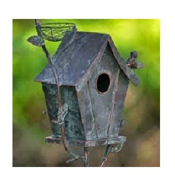 Handcrafted Garden Pet House Garden Accessories Metal Bird Cage Galvanized Bird Cage and Shelter for Birds