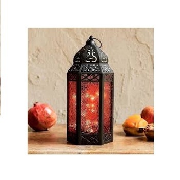 Antique Finished Moroccan Lantern Custom Made Classic Lantern Tableware Ramadan Festival Decoration Hand Crafted Metal Lantern