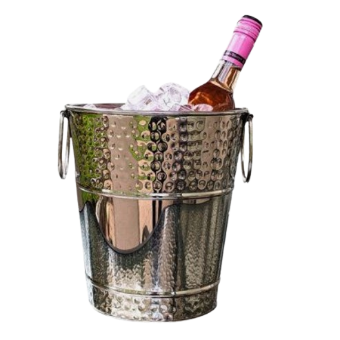 Gold Shiny Polished Metal Ice Bucket Stainless Steel Cooler for Parties Sustainable and Stocked for Hotels Bars Made in India