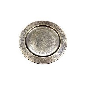 High Standard Quality Wedding Event Dinnerware Rounded Food Serving Charger Plate Stainless Steel Designer Charger Plate