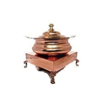 New Arrival Handmade Steel Metal Chafing Dish Hotel Kitchen Catering Serving Usage Metal Plated Chafing Dish At Affordable Price