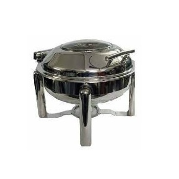 New Arrival Handmade Steel Metal Chafing Dish Hotel Kitchen Catering Serving Usage Metal Plated Chafing Dish At Affordable Price