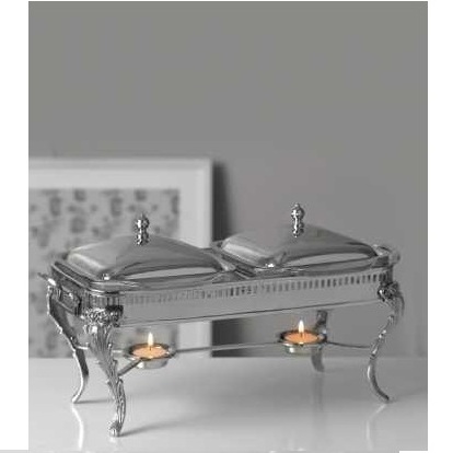 New Arrival Handmade Steel Metal Chafing Dish Hotel Kitchen Catering Serving Usage Metal Plated Chafing Dish At Affordable Price