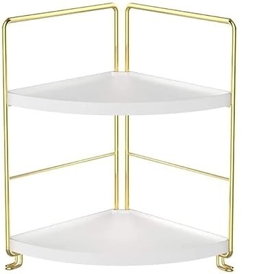 White Enamel Finished Metal Rack Gold Finished Stand Customized Metal Rack Floor Display Rack from Indian Exporter