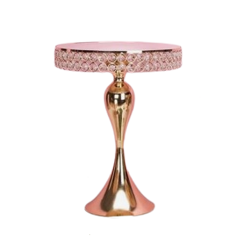 Gold Plated Finishing Cake Stand With Standing Base Birthday Celebration Best Quality Cake Holder Metal Stand For Cake