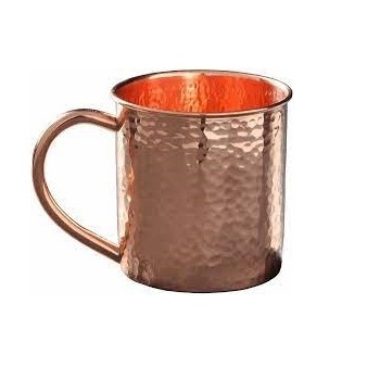 Indian Exporters Supplies Handmade Hammered Design Design Drinkware Copper Water Glass for Home and Hotel Use