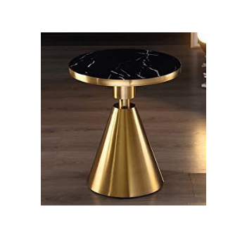 Glossy Gold Finished Metal Side Table Multi Purpose End Table Luxurious Design Homes & Offices Furniture