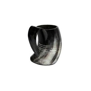 Black Polished Horn Drinking Mug Precise Quality Viking Mug Handcrafted Tankard Beer Polished Mug Supplier by India