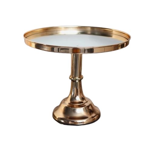 Aluminum Cake Stand With Standing Base Glass Dome Lid Birthday Party Modern Finishing Cake Holder Metal Stand For Cake