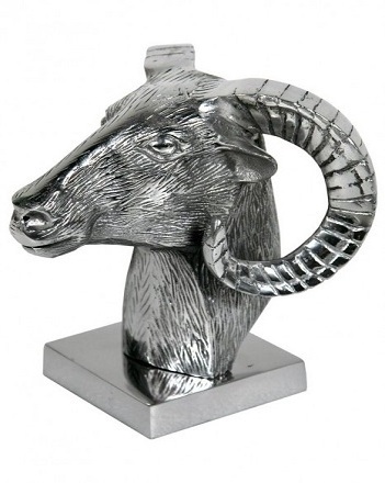 Aluminium Animal Head Designer Wall Decor Mirror for Home Interior Living Room and Wedding Decoration