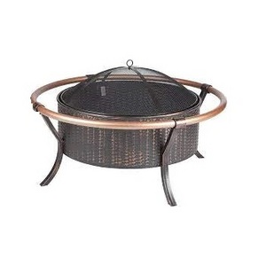 New Arrival Metal Fire Pit BBQ Grill Outdoor Wood Burning Steel Log Firepit for Camping Grilling Smores Yard Cooking Outside