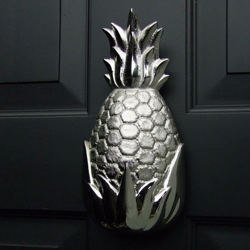 Pinecone Shape Gold Finished Door Knocker Anti-theft Anti-rust Door Knocker Silver Finished Antique Metal Door Accessories