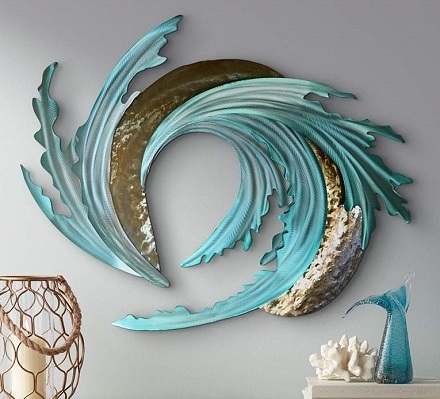 Sand and Sea Metal Wall Art