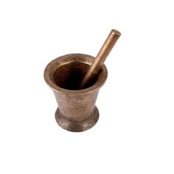 Brass Metal Mortar and Pestle Spice Grinder Herb Bowl Handmade Pill Crusher Pesto Powder Mortar Pestle At Low Price