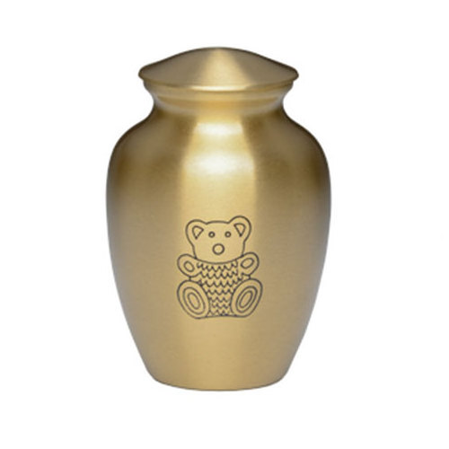 Teddy Bear Pet Cremation Urns in Pink Color Engraved Design Funeral Service Equipment Cremation Urns