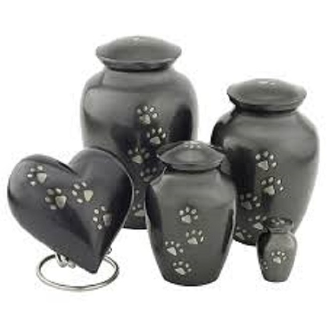 Enamel Finished Pet Funeral Urn Set for Ashes Customized Size Funeral Urn