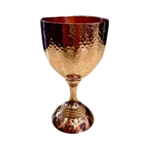 Wine Serving Goblet Metal Royal Hammered Design Wine Glass For Home Hotel And Bar Royal Champagne Goblet at Low Price