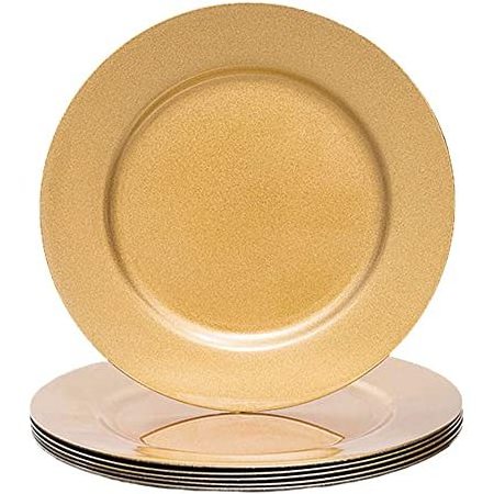 Best Quality Multi-purpose Gold Plated Metal Charger Plate For Hotel Tabletop Decorative Dinner Serving Charger Plate