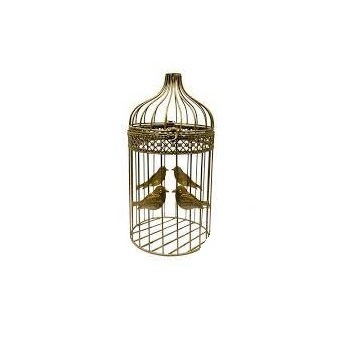 Durable Quality Hanging Metal Cages Available at Customized Shape and Size Indian Handcrafted Decorative Bird Cages for Sale