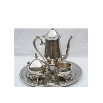 Tea Kettles Factory Shiny Metal Coffee Kettles With Silver Plated Finishing Design Best For Home And Hotel Use