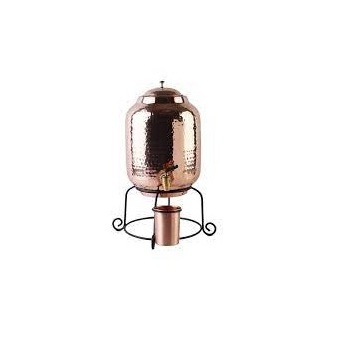 Hot Sale Free Standing Water Storage Household Container Traditional Pure Copper Hammered Cold Water Dispenser