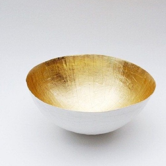 Gold Finished Rounded Shape Tableware Bowl Hotel Table Decoration Fruits Serving Bowl Wedding Dinner Service