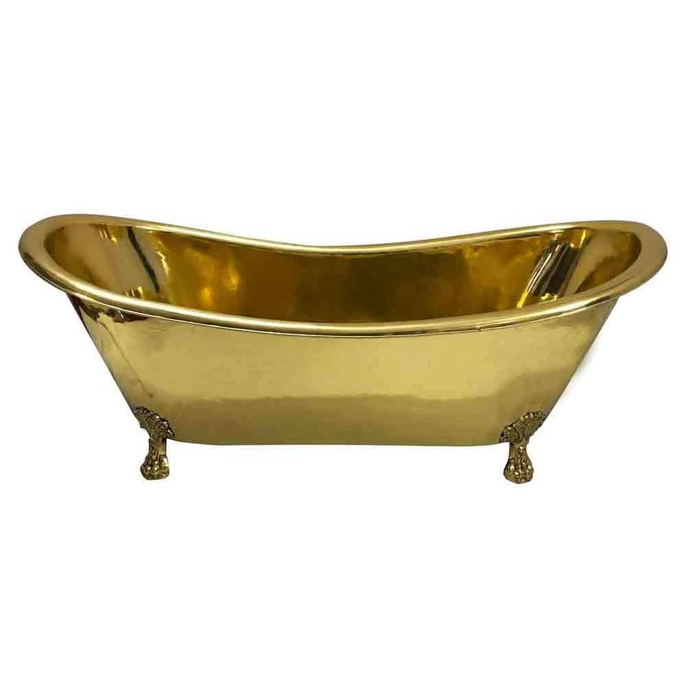 Clawfoot Brass Bathtub