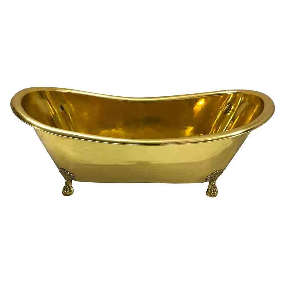 Clawfoot Brass Bathtub