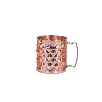 Indian Exporters Supplies Handmade Hammered Design Design Drinkware Copper Water Glass for Home and Hotel Use