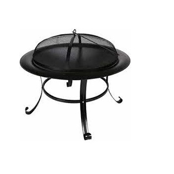 Best Design Metal Fire Pit BBQ Grill Outdoor Wood Burning Steel Log Firepit for Camping Grilling Smores Yard Cooking Outside