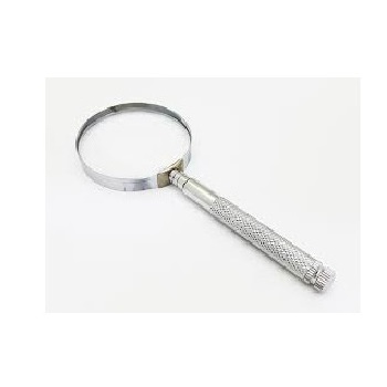 White Enamel Finished Eco Friendly HD Convenient Magnifying Glass Magnifier Lens For Reading And Searching Supplier by India