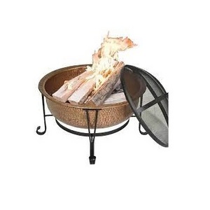 Handmade Metal Fire Pit BBQ Grill Outdoor Wood Burning Steel Log Firepit for Camping Grilling Smores Yard Cooking Outside