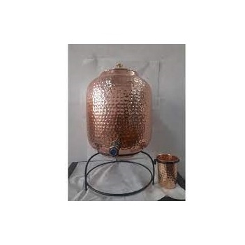 Hot Sale Free Standing Water Storage Household Container Traditional Pure Copper Hammered Cold Water Dispenser