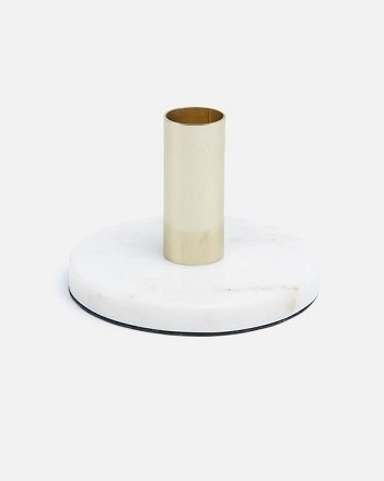 Marble and Copper Offset Candle Stick Holder for Wedding Sustainable Quality Metal Candle Holder with Customized Shape