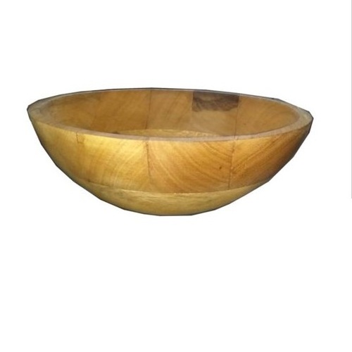 Wooden Dough Bowls Wholesale Kitchenware High Quality Wood Round Bowl Wholesale OEM/ODM Solid Wood Grain