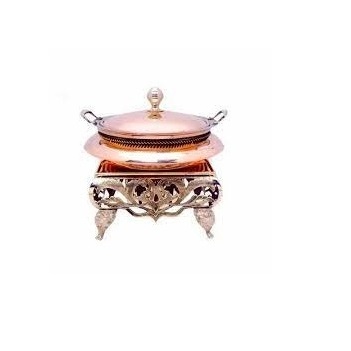 Gold Finished Chafing Dish Hotel Kitchen Catering Serving Usage Chafing Dish At Affordable Price Manufacture by India