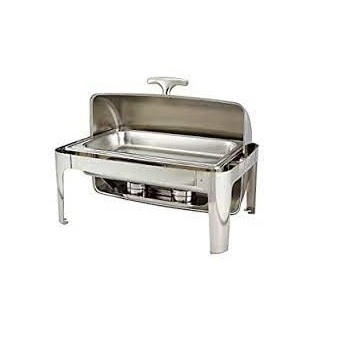 Set of Two Hotel Kitchen Catering Serving Usage Chafing Dish Custom Shape Silver Plated Chafing Dish At Affordable Price