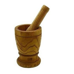 Natural Wooden Handmade Mortar and Pestle Pill Crusher Spice Grinder Herb Bowl Pesto Powder Mortar Pestle