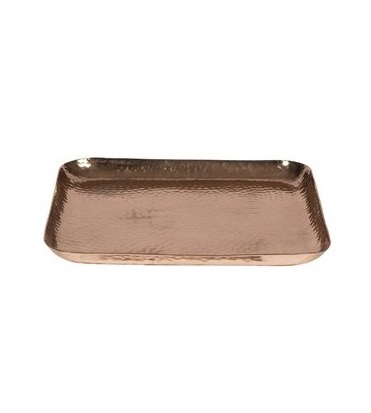 Rectangular Brass Metal Food Serving Tray Home Restaurants High Quality Decorative Tabletop Kitchen Serving Tray